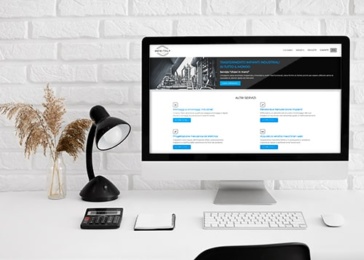 Layout desktop sito web Mew Italy