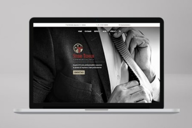 Layout notebook sito web Studio Tedoldi