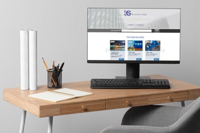 Layout desktop sito web K-services Italy